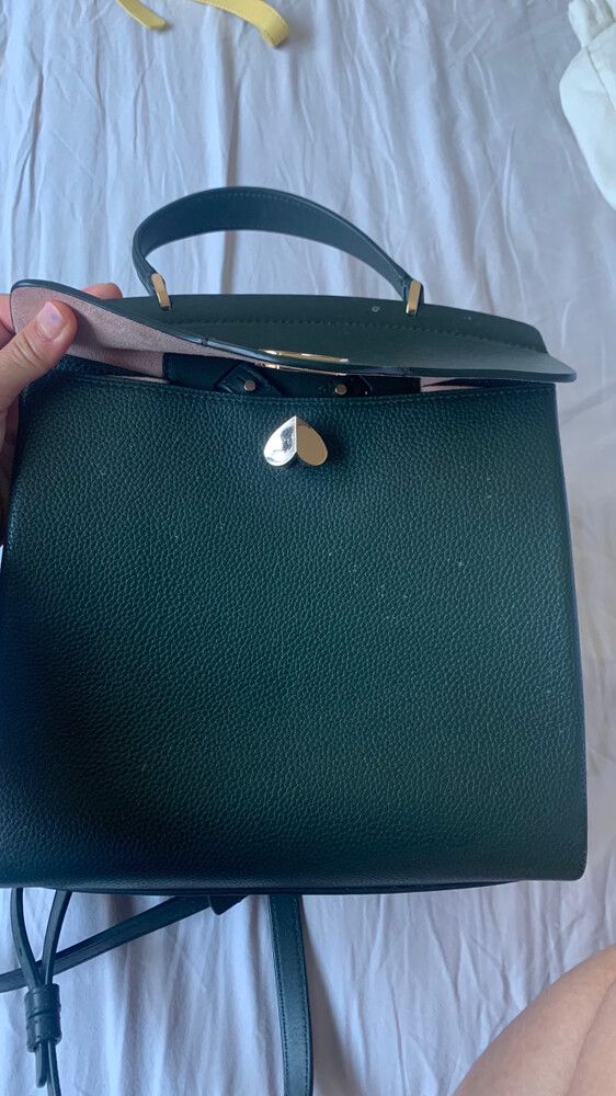 Kate Spade Green Leather knapsack