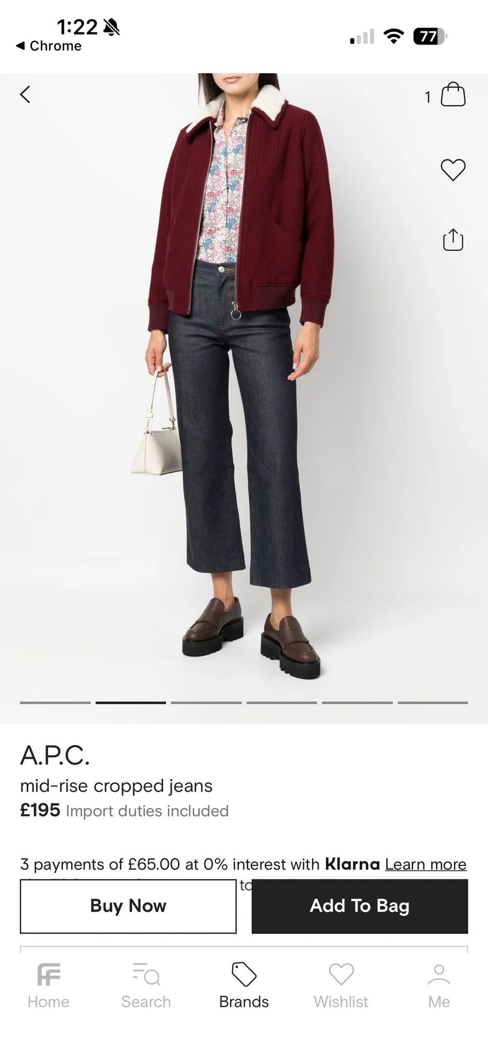 A.P.C. Blue Jean Sailor Jeans