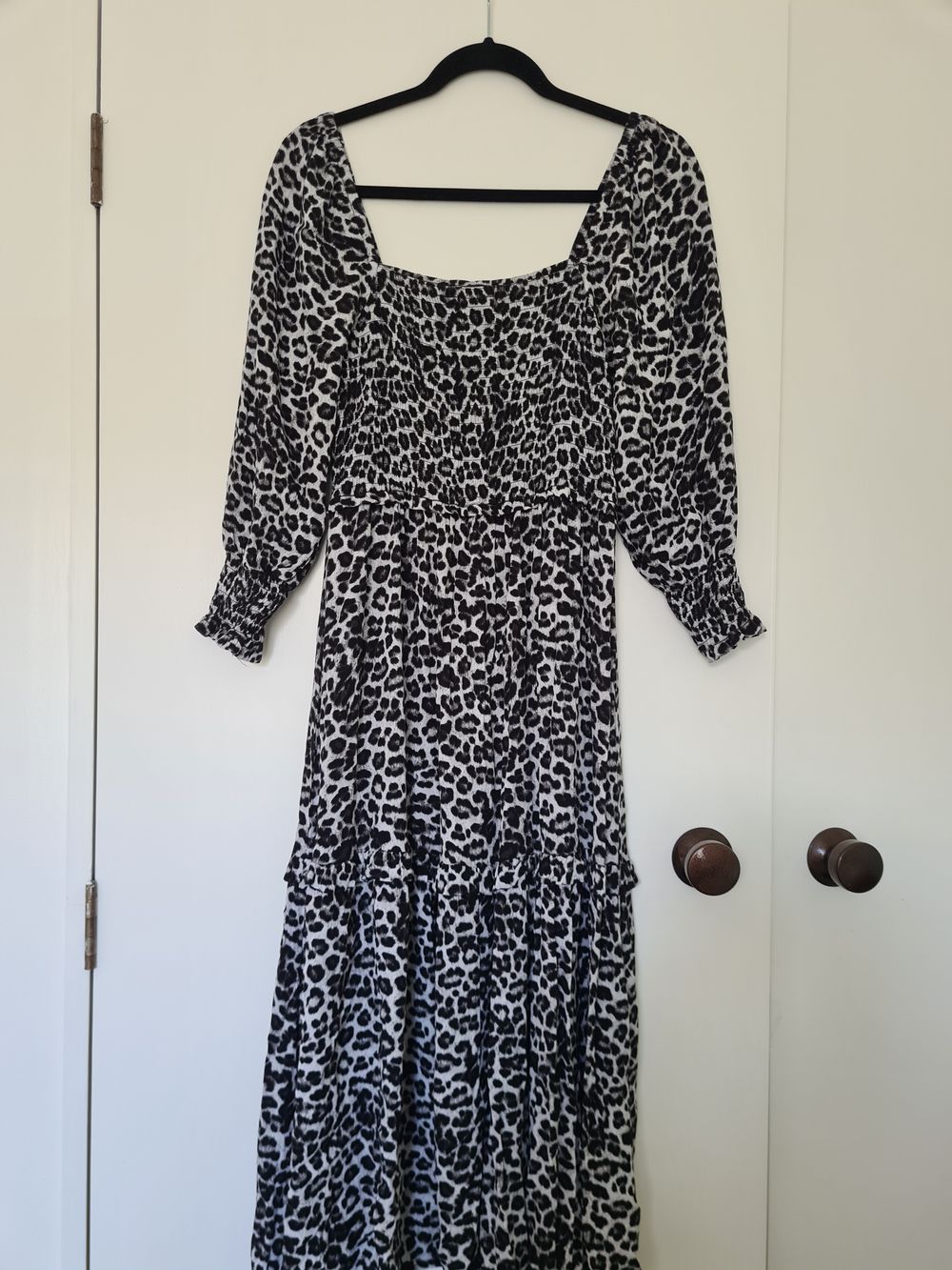 halter dress satin Leopard Print Mesh Midi Dress – Fenwick main image 1