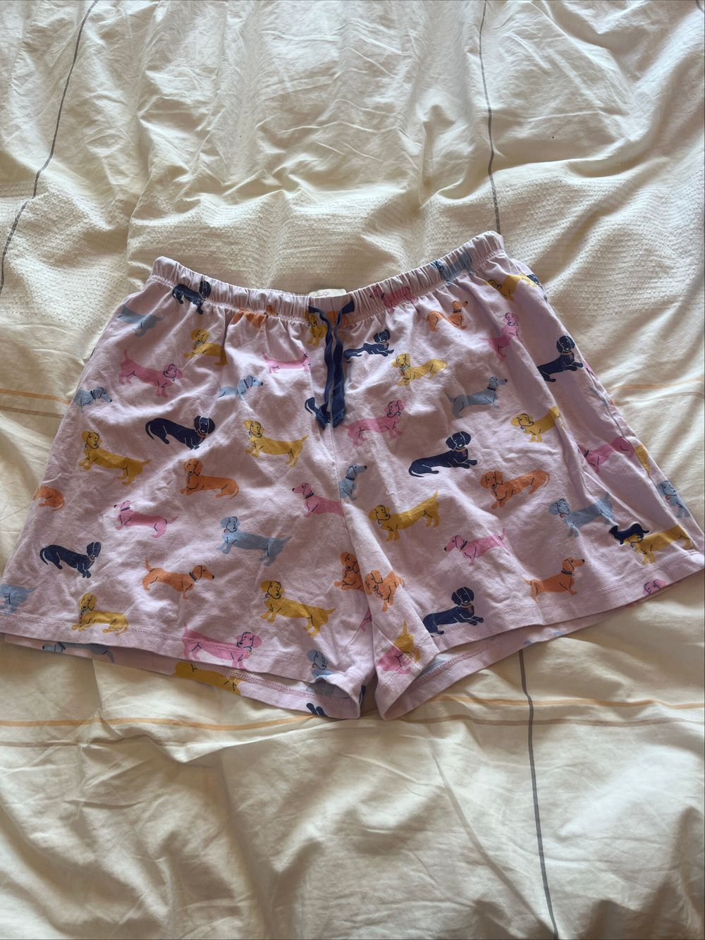 Peter Alexander Pink Dog Print Shorts