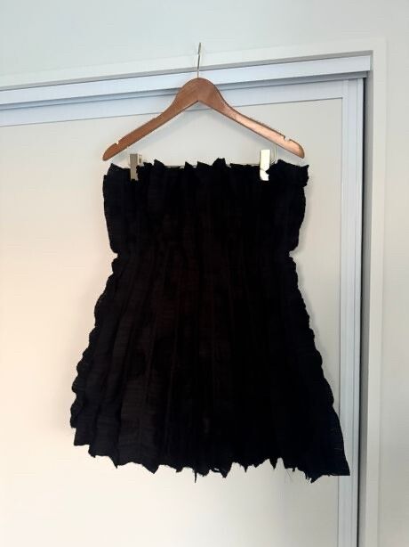 black mini dress ruffle bottom Be The One Ruffle Mini Dress - Chic Black Style