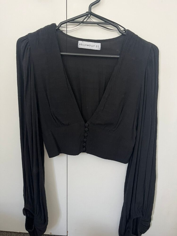 Hello Molly Black Top