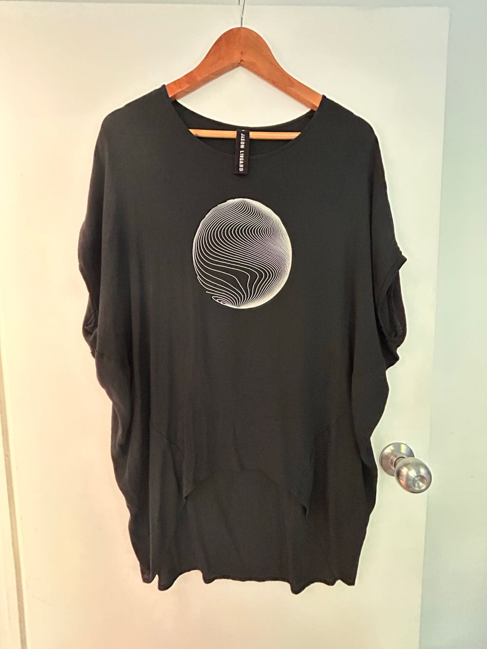 Jason Lingard Black Graphic Top