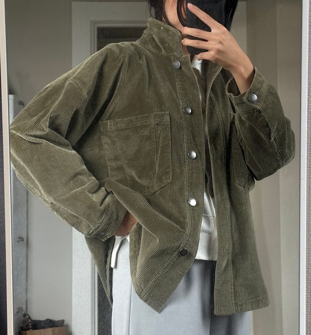 All About Eve Olive Corduroy Jacket