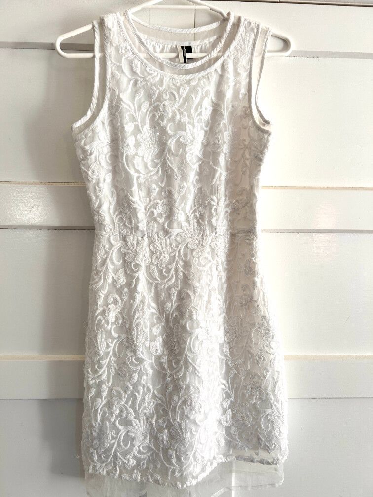 topshop white embroidered dress Mirabel Dress – Auruhfy main image 1