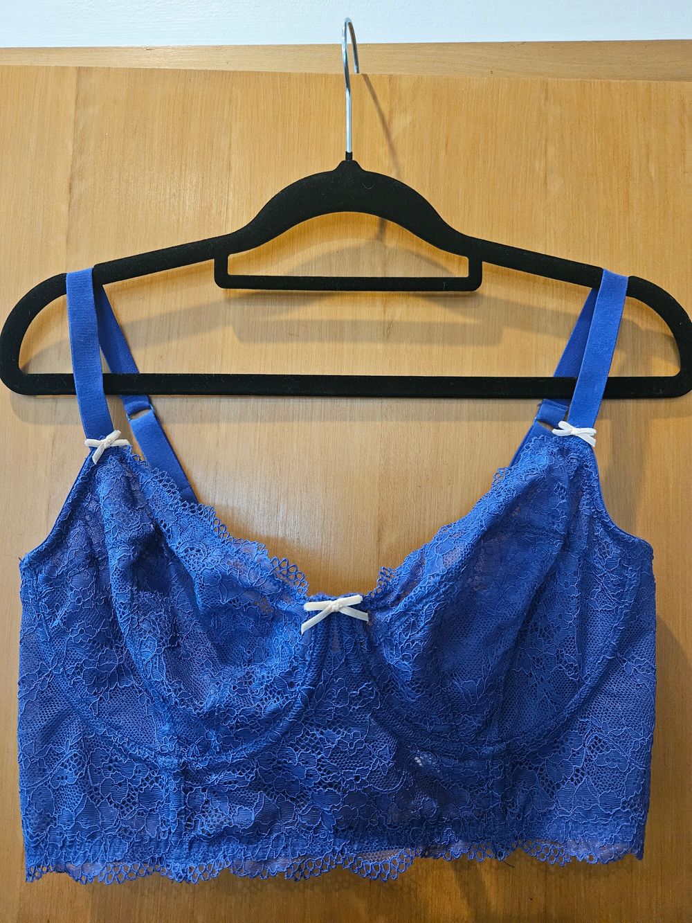 Loveable Blue Lace Corset Bra