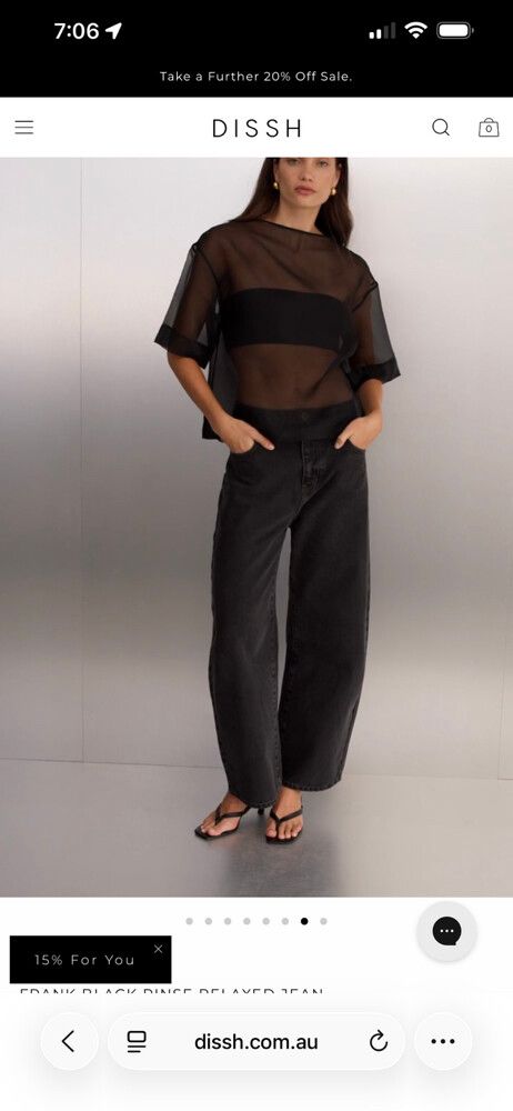 DISSH Black Relaxed Jeans