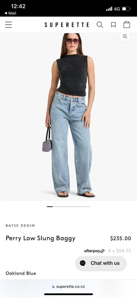 Bayse Denim Perry Low Slung Baggy Jeans