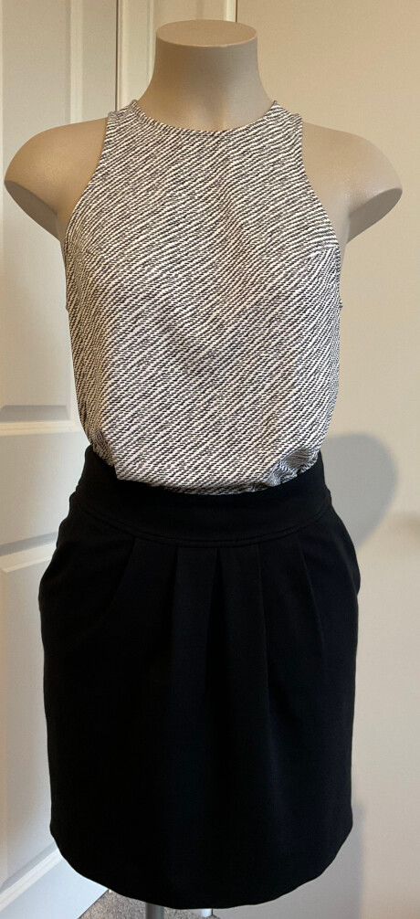 Massimo Dutti Black Mini Skirt