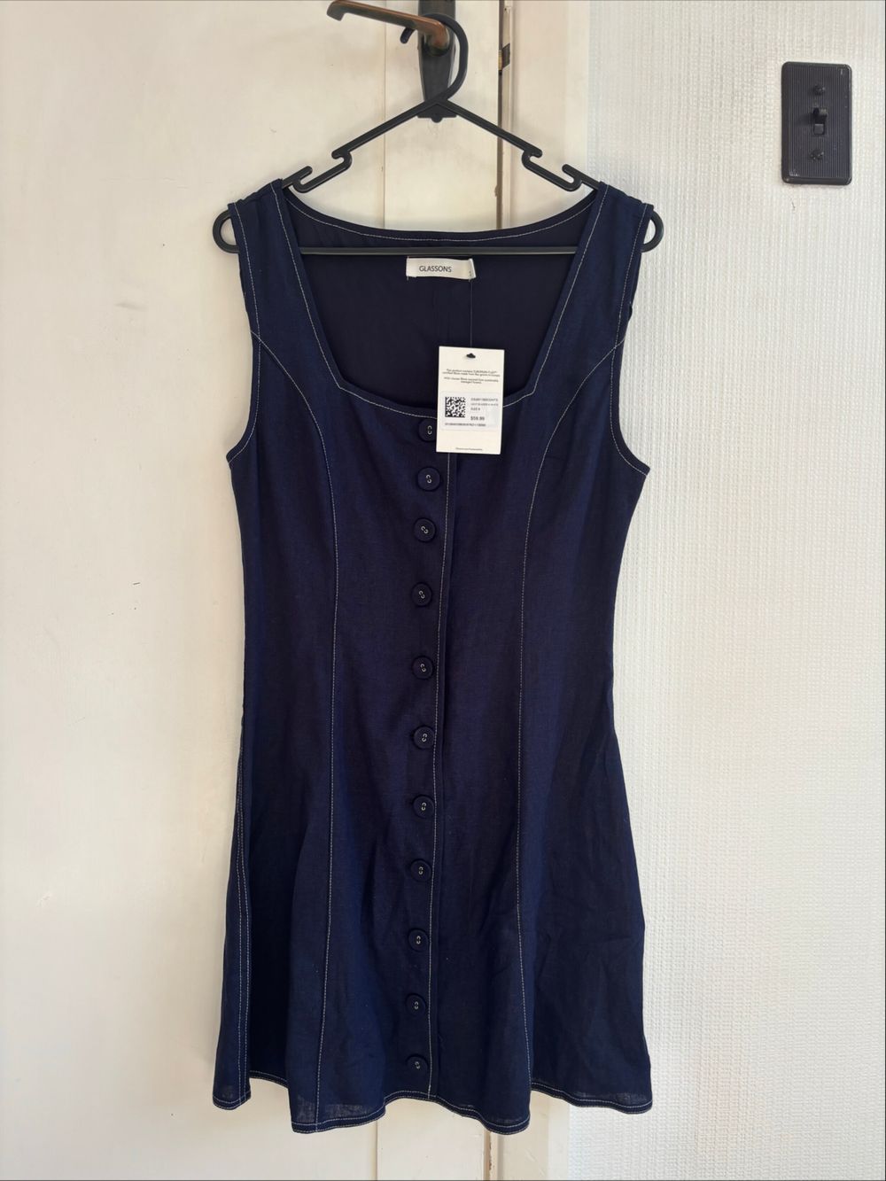 Navy mini dress