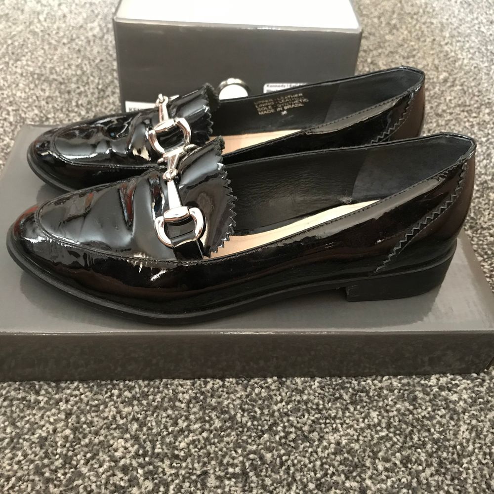 Flats Shoes Black Patent Leather Loafers Anne Klein Patent Loafer