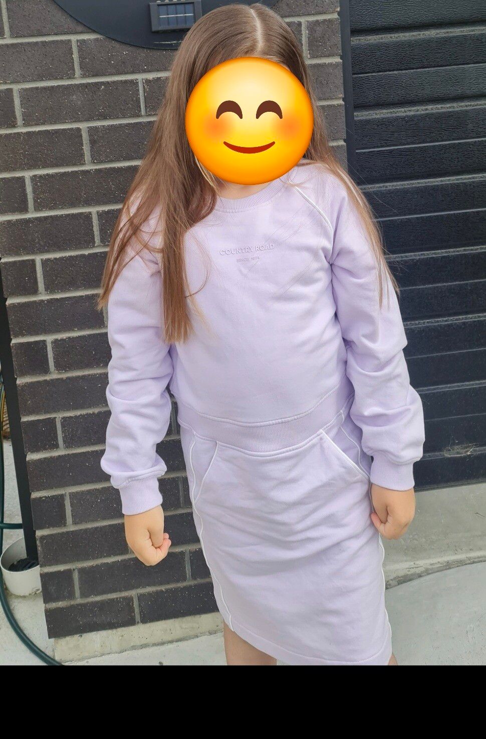 Country Road Purple Sweat Dress