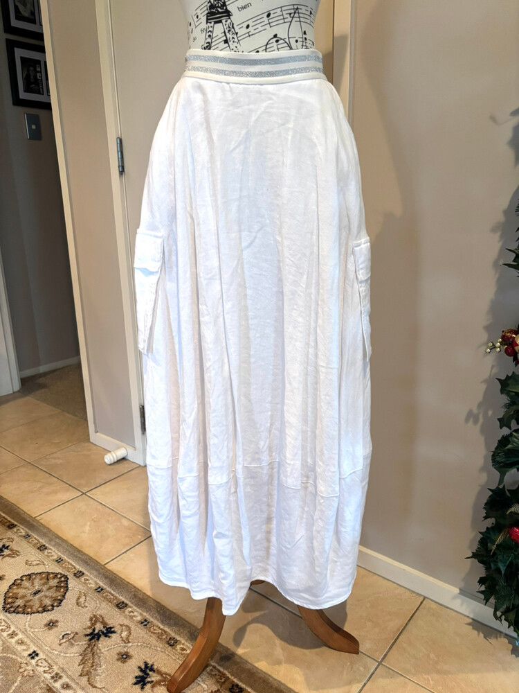 repertoire bay skirt 100% linen
