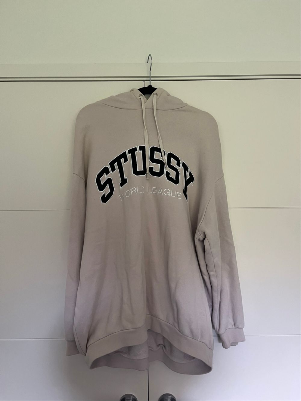 Stussy Beige World League Hoodie
