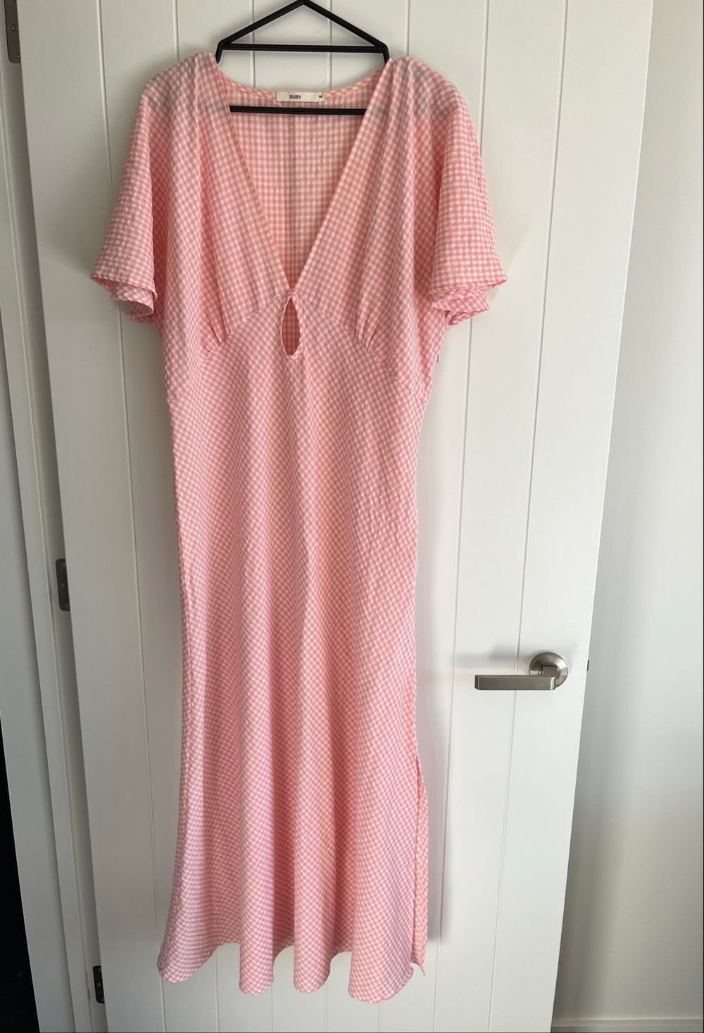 ruby clover dress peach