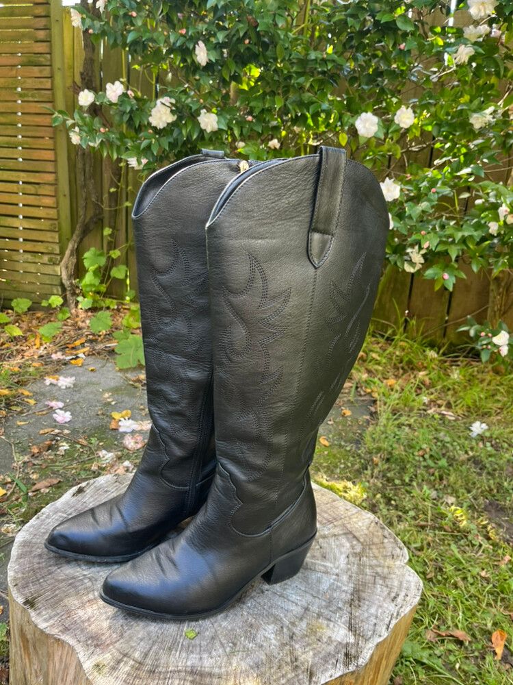 Black Heeled Boots