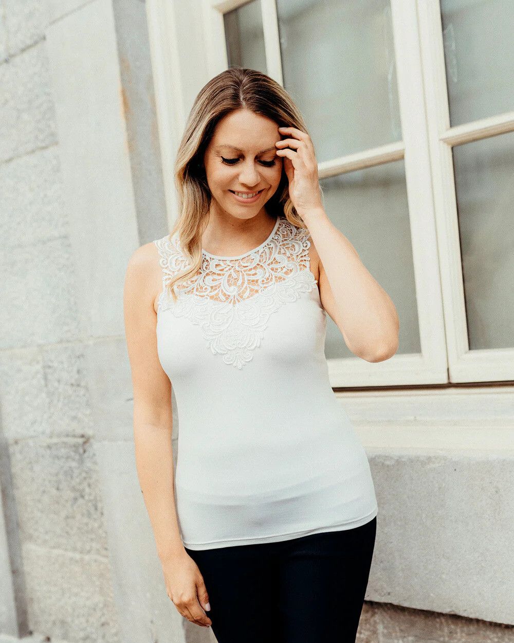 Arianne Teri Cami Button Closure