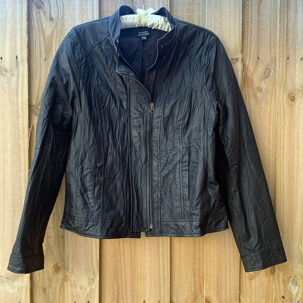 Black Leather Biker Jacket