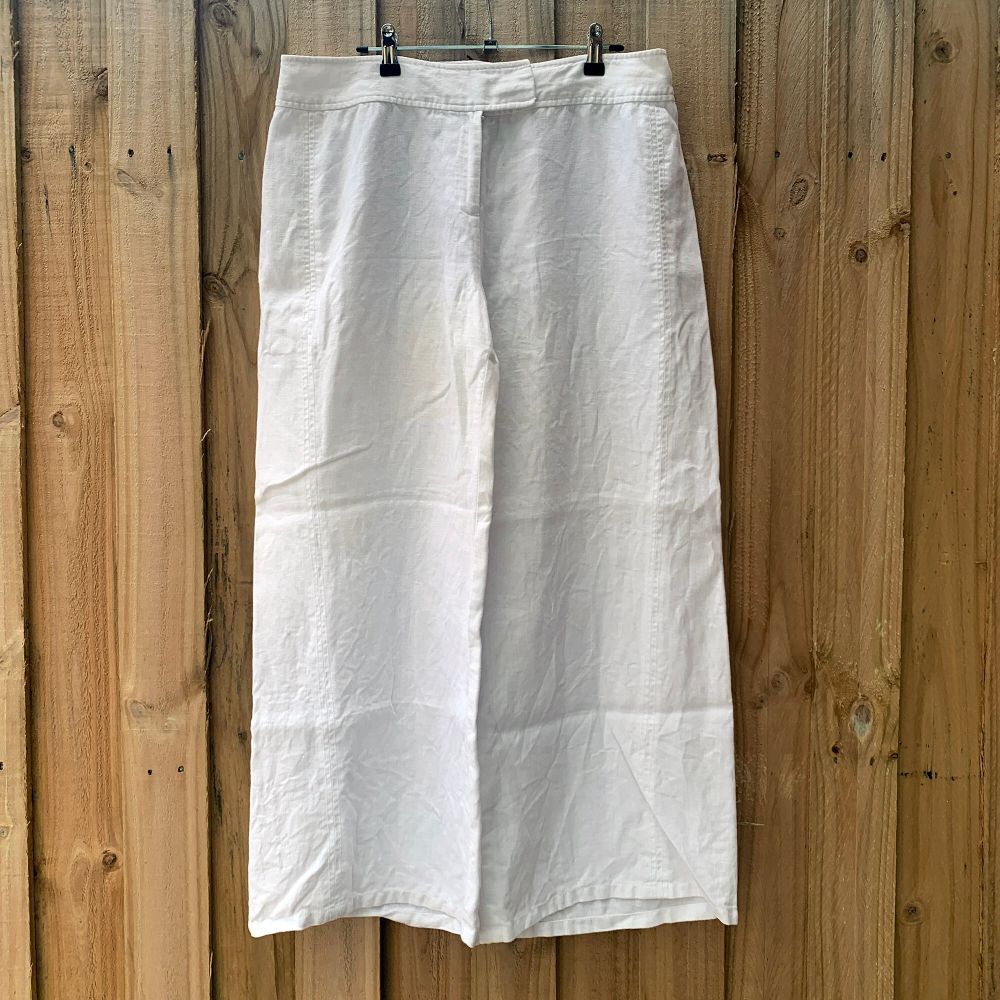 Fenn Wright Manson White Linen Pants