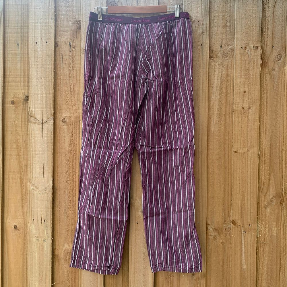 Calvin Klein Purple Striped Lounge Pants