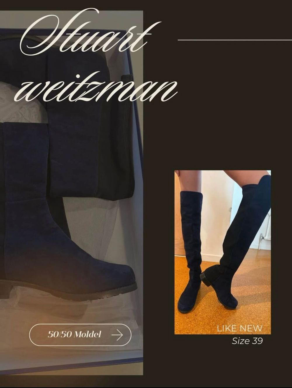 Stuart Weitzman Blue Boots