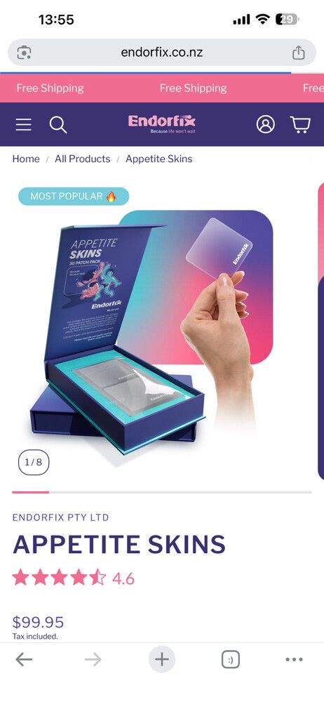 Endorfix weight loss transdermal patches