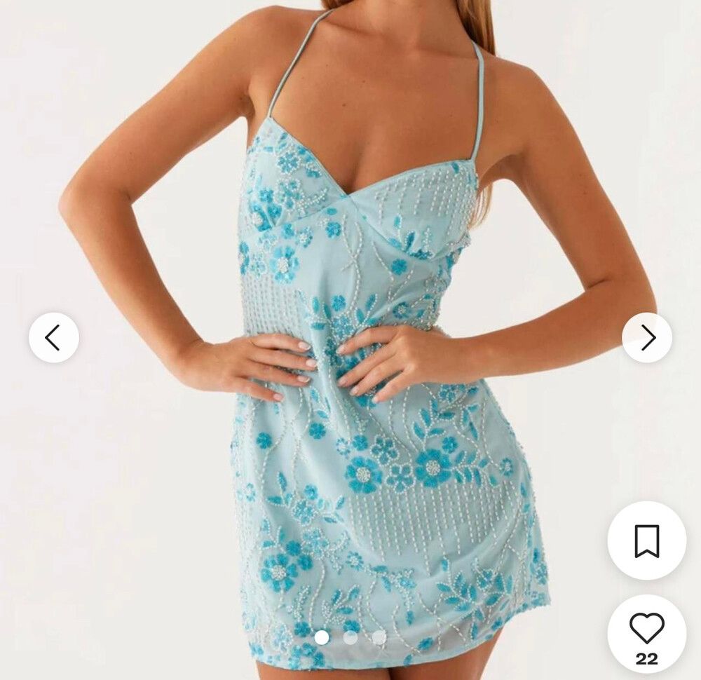 princess polly baby blue dress Blue Homecoming Dresses