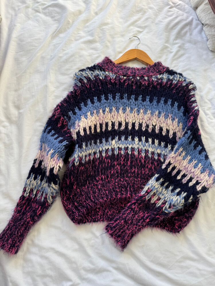 Colour Block Knit Jumper
