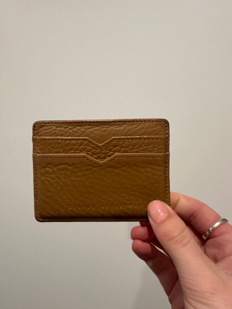 Status Anxiety Brown Card Holder