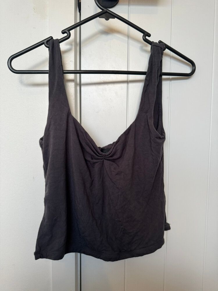 White Fox Grey Tank Top