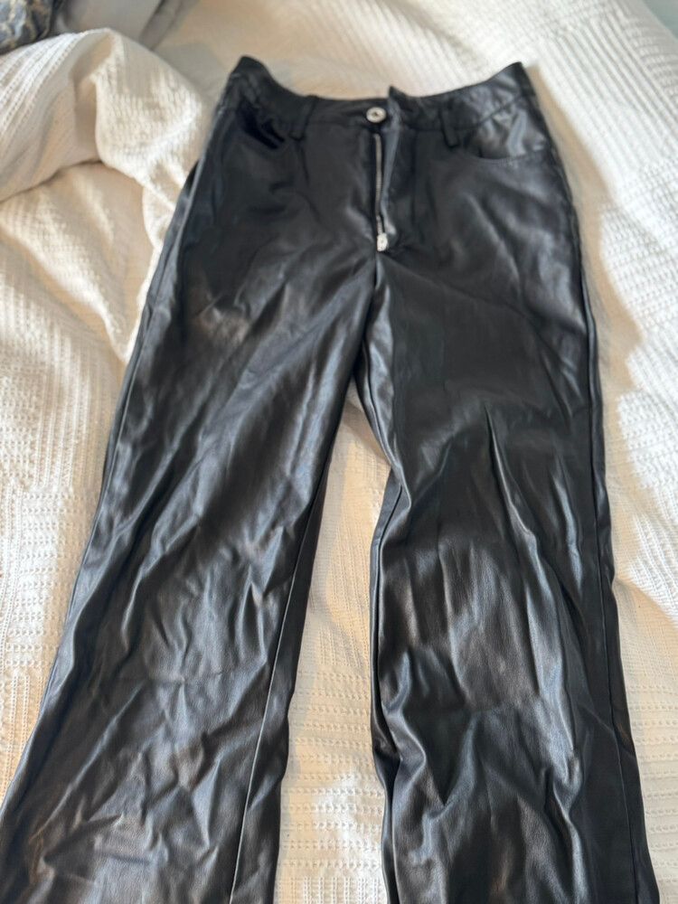 Tiger Mist Black Leather Pants Size S