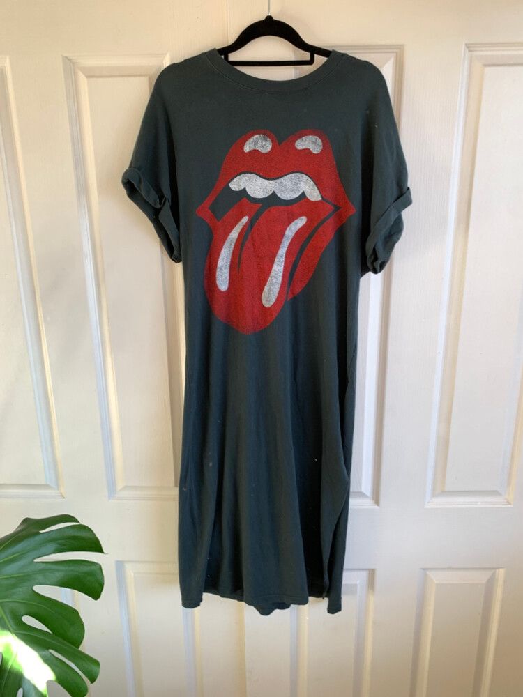 Rolling Stones T-shirt Midi Dress