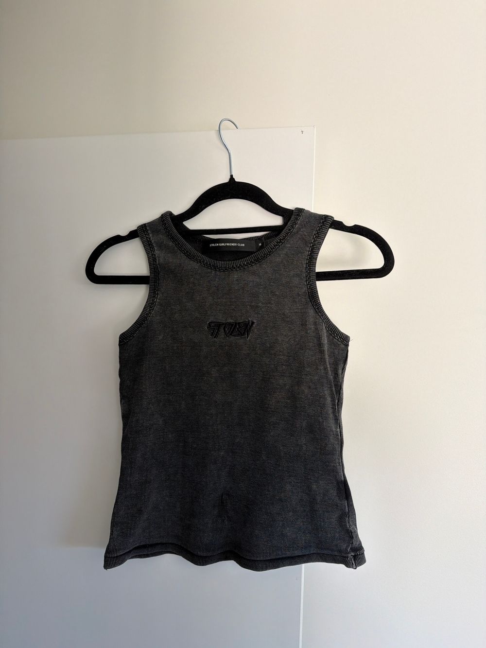 Stolen Girlfriends Club Black Ribbed Tank