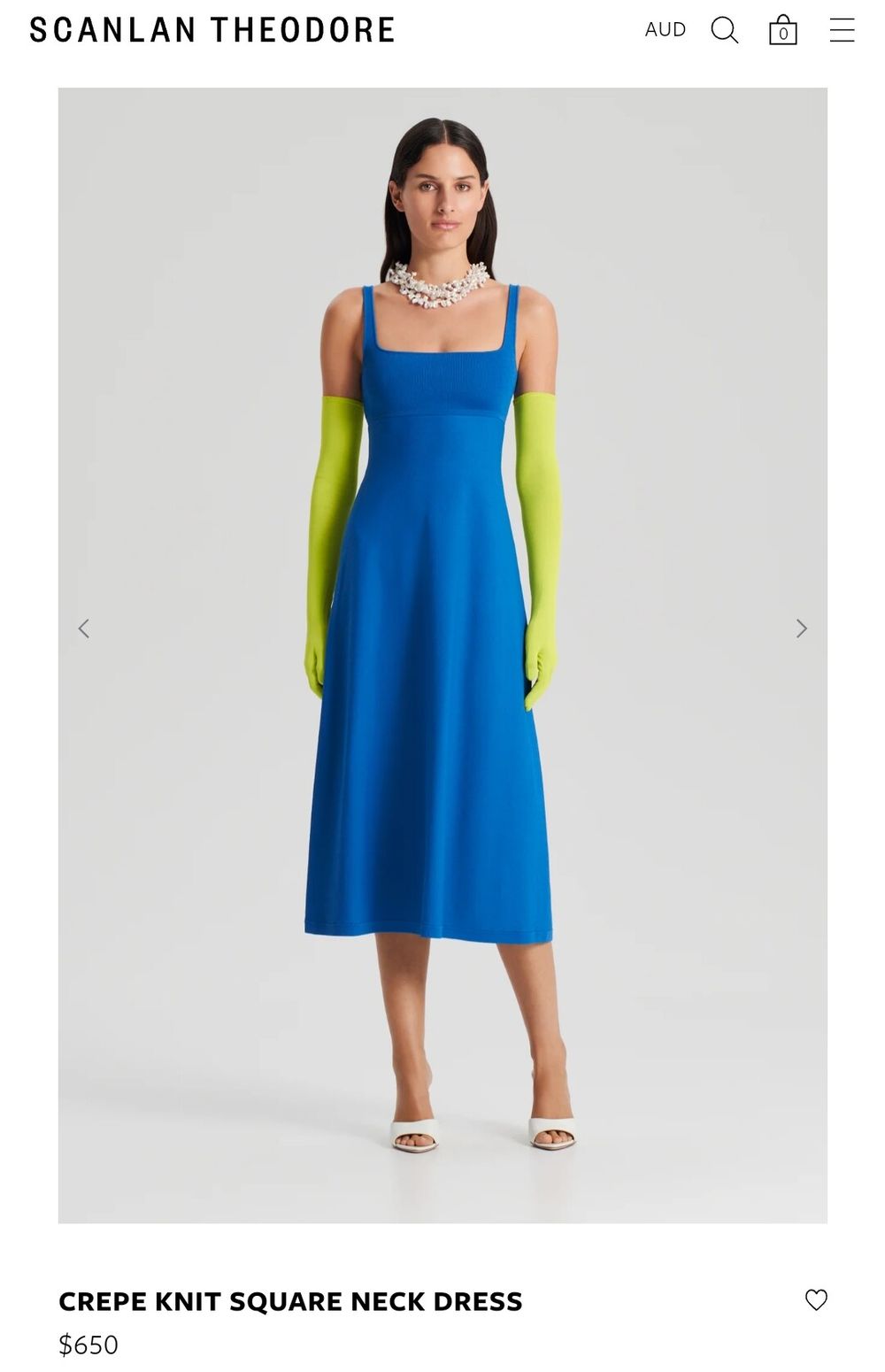 Scanlan Theodore - Scanlan Theodore Crepe Knit Dress on Designer Wardrobe