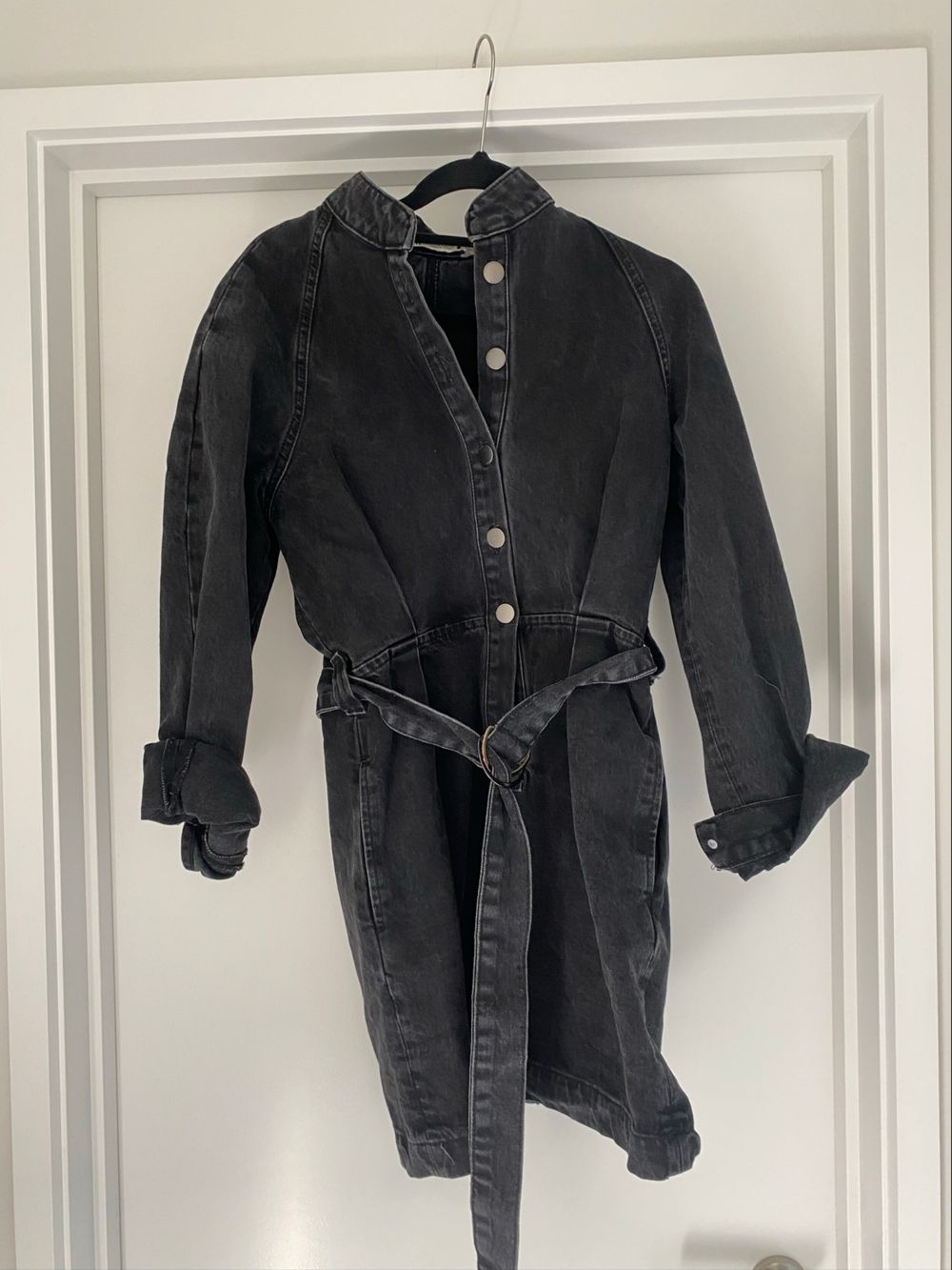 Zara Black Denim Dress