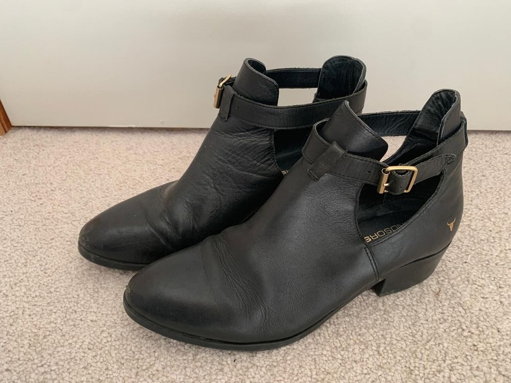 Windsor Smith Black Ankle Boots