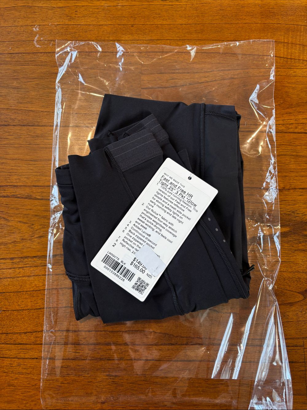 Lululemon Fast and Free Tight 25” 3 Pkt Glow tights