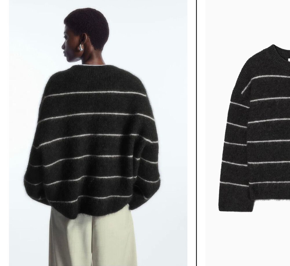 Textured Mohair-Blend Jumper