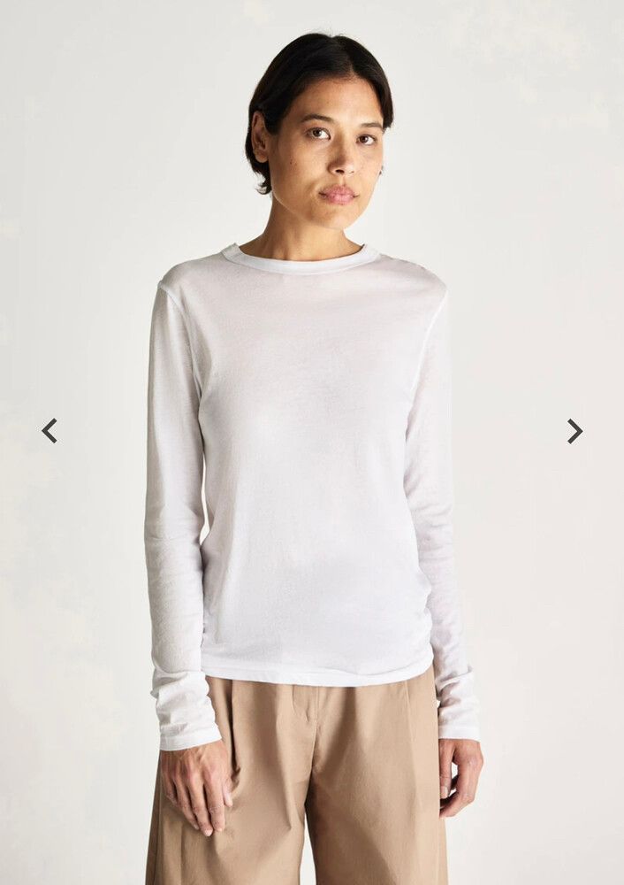 Davies Long Sleeve Tee - White