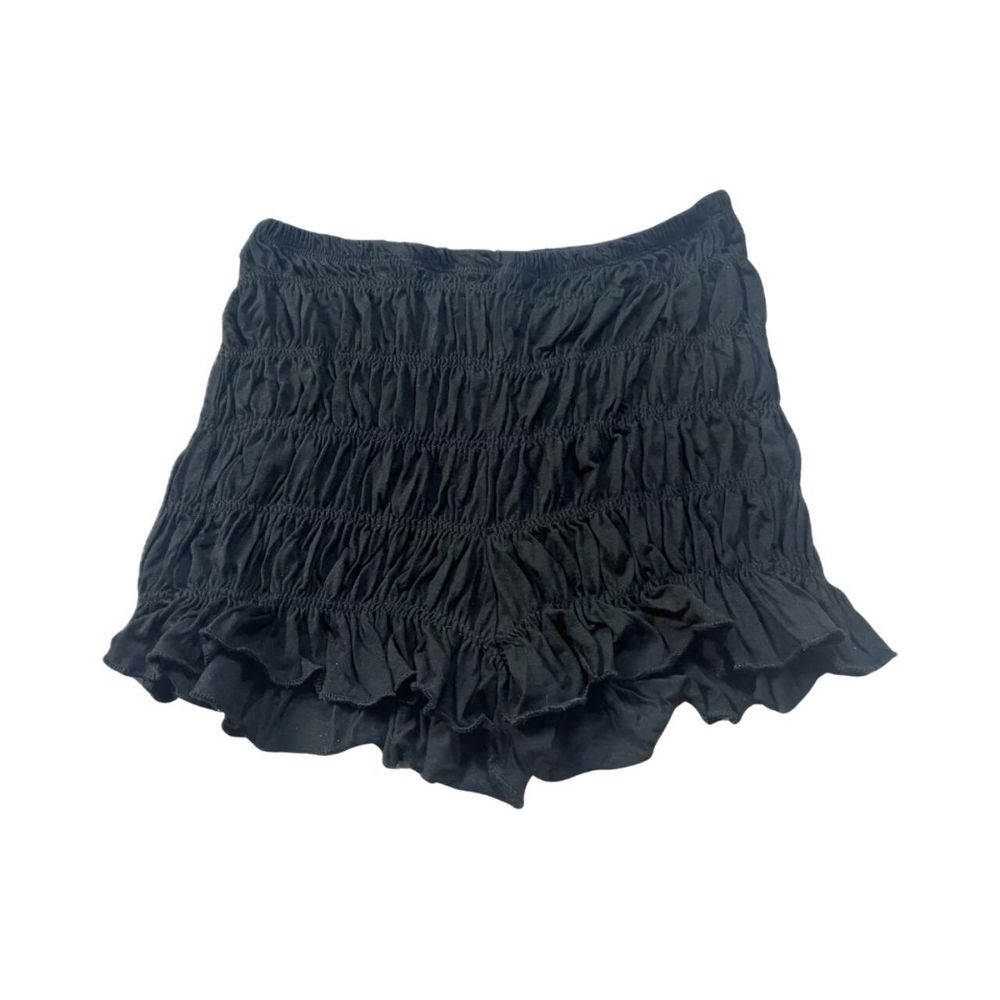 asos design black bloomer shorts