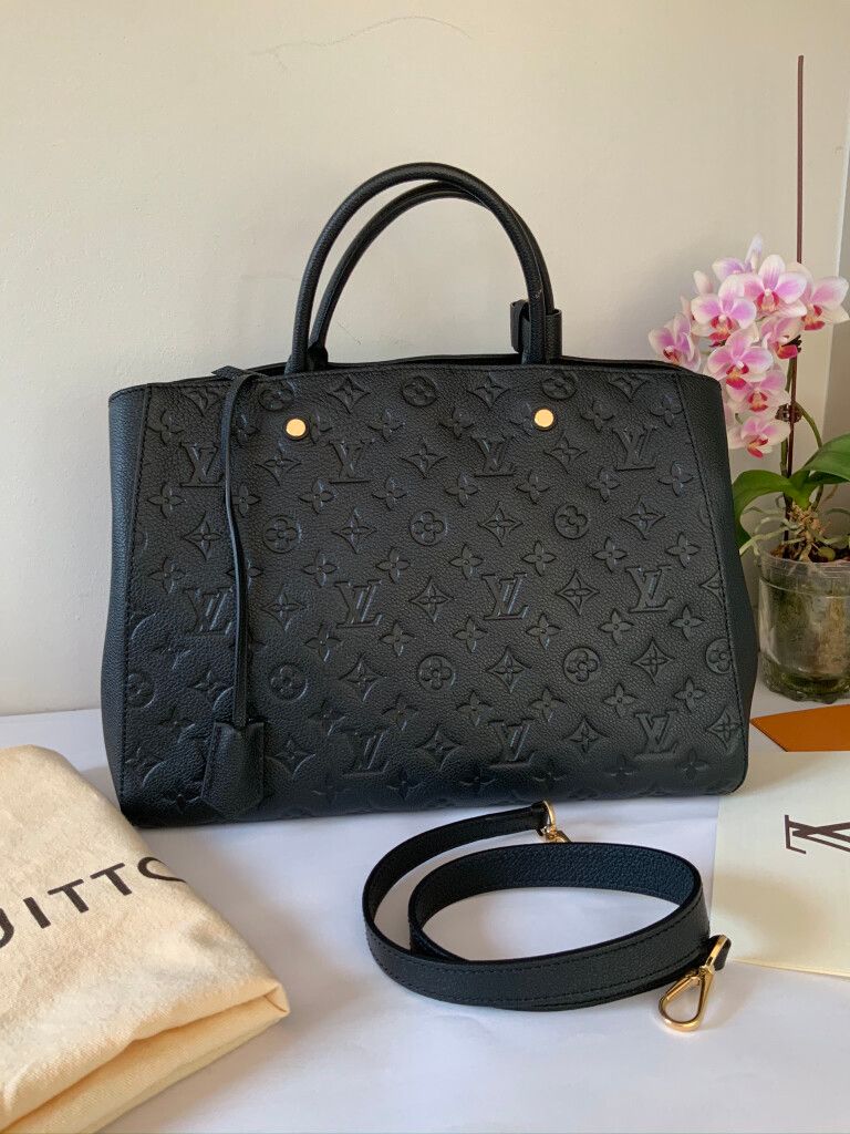 Louis Vuitton - Louis Vuitton Montaigne GM Empreinte Noir on Designer  Wardrobe