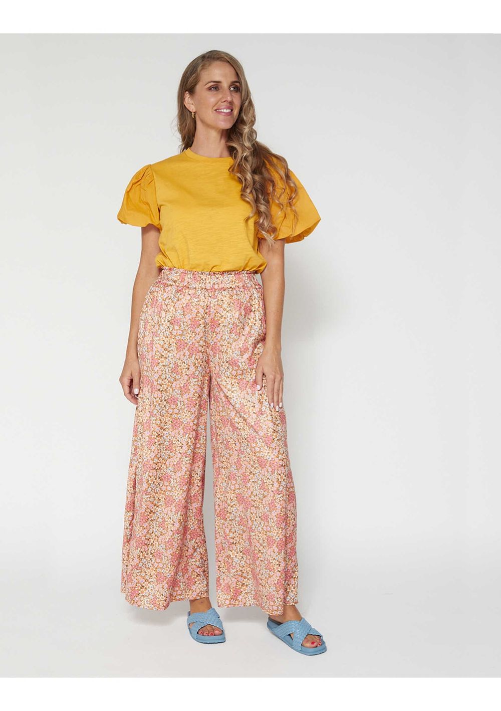 Stella + Gemma Floral print Wide leg pant
