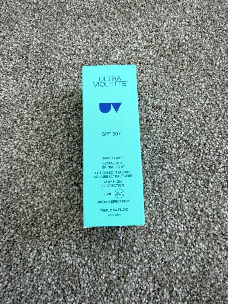Brand New Ultra Violette Fave Fluid SPF 50+ Ultralight Skinscreen 75ml