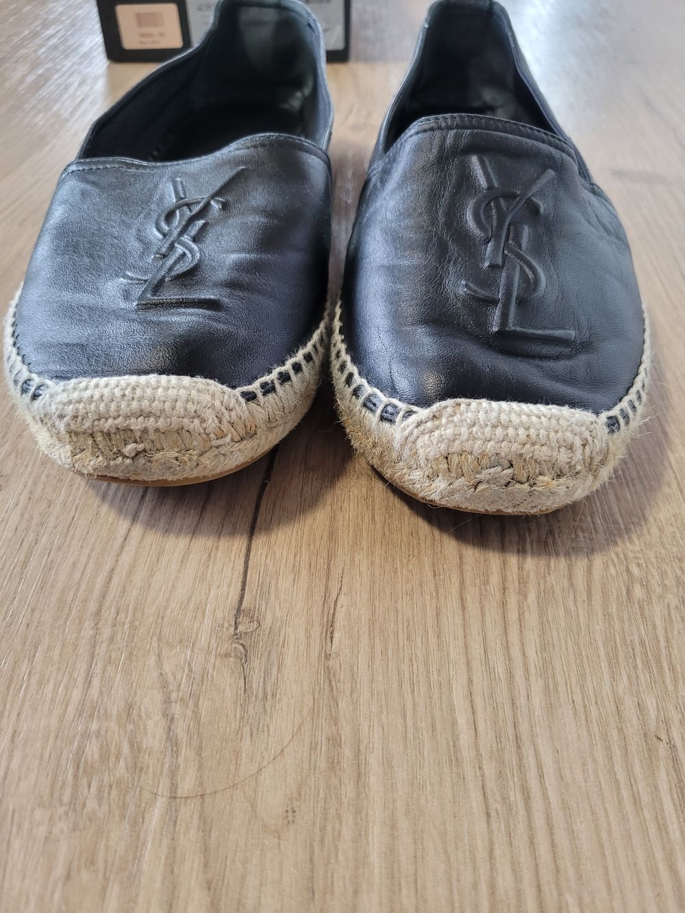 Saint Laurent Leather Embossed Loafers