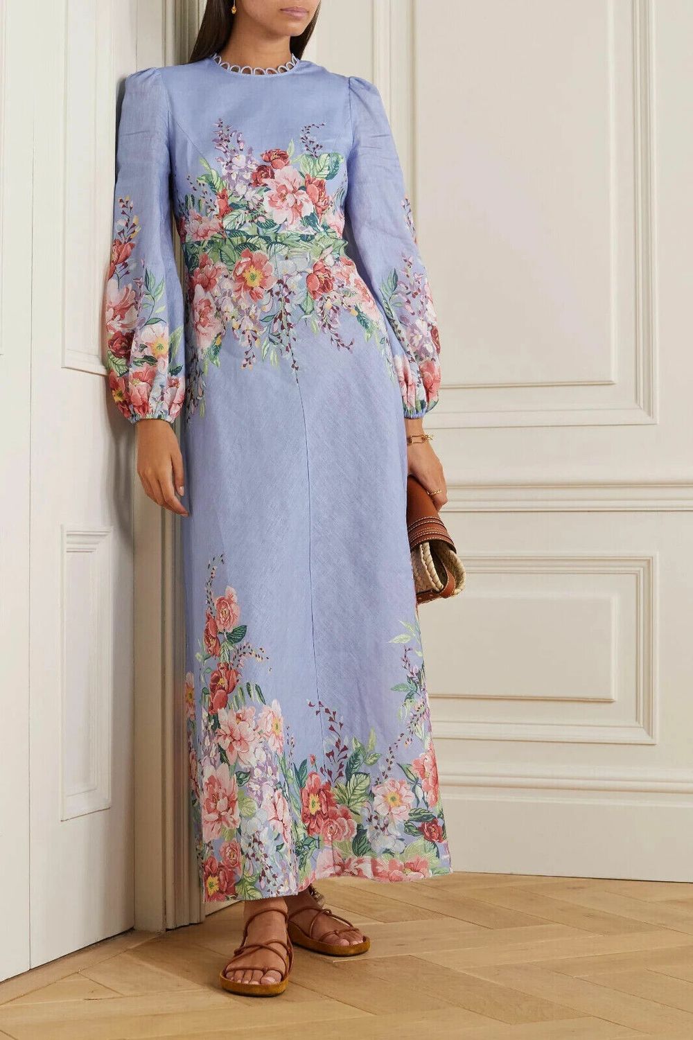 Zimmermann - BNWT Zimmermann Bellitude Floral Long Dress - Size 0 / AU 8 on  Designer Wardrobe