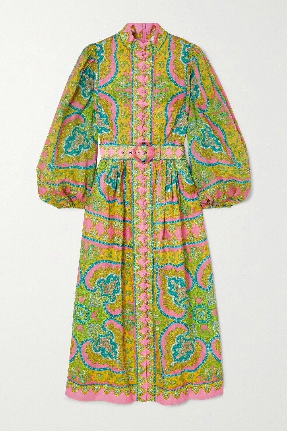 Zimmermann - Zimmermann Estelle Buttoned Midi Dress - Size 0 on Designer  Wardrobe