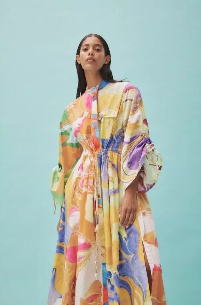Alemais Luca Shirt Dress Maxi - Size 10