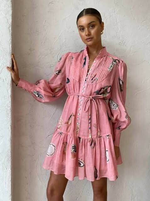 Alemais Cleo Smock Mini Dress Size 8