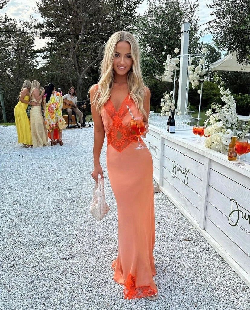 Sir The Label Aries Cut Out Dress Orange Size 1 / AU 8