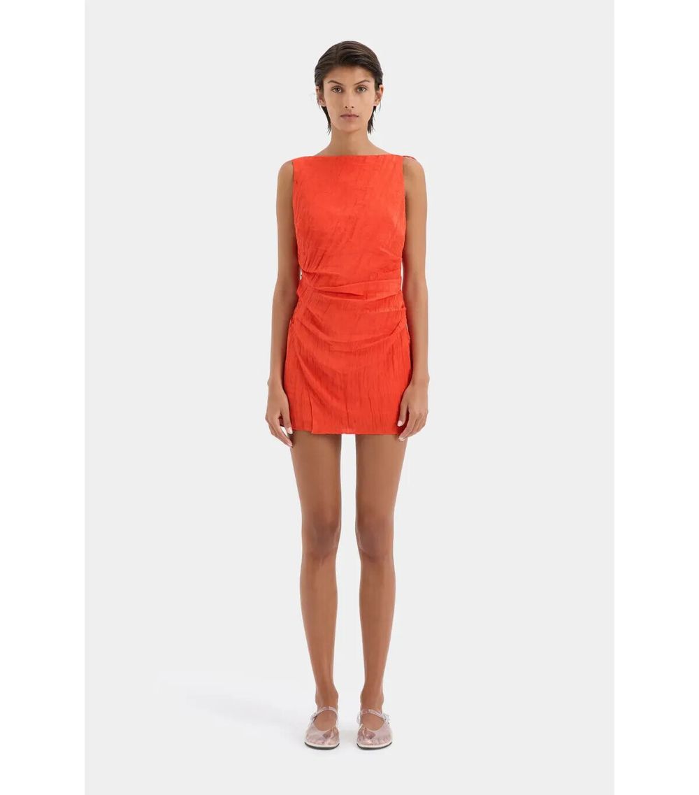 Sir The Label Ligera Mini Dress in Tangerine Size 2 / AU 10